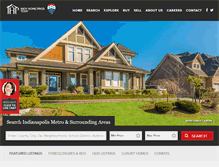 Tablet Screenshot of indianapolisrealestate.com